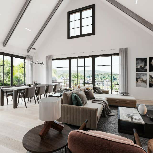 Silo Ridge 3 Unit 04 Living Dining